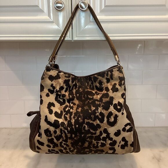 Coach Madison Ocelot Animal Print Phoebe Shoulder Bag - Picture 1 of 15